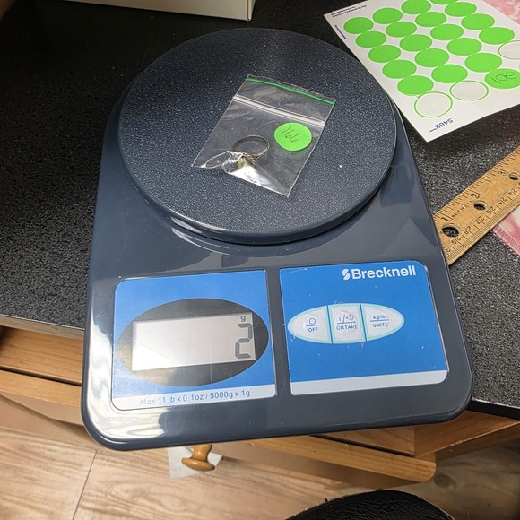 OLD NATIVE NAVAJO STERLING SILVER GREEN~TURQUOISE~Size 6.5 166 - Picture 8 of 8